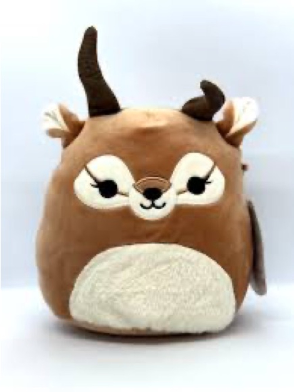 Squishmallows Brown and Cream Deer Plush Accessory